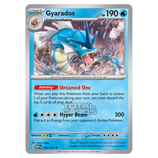 Pokemon - Scarlet & Violet - 151 - Gyarados - 130/165