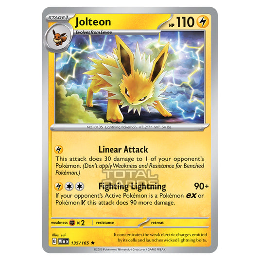 Pokemon - Scarlet & Violet - 151 - Jolteon - 135/165