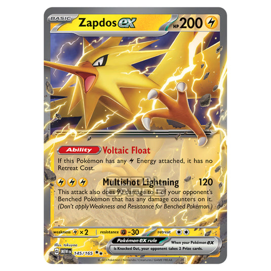 Pokemon - Scarlet & Violet - 151 - Zapdos ex - 145/165