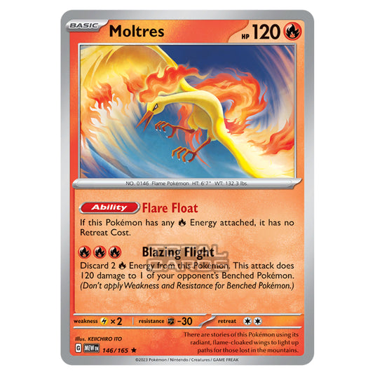 Pokemon - Scarlet & Violet - 151 - Moltres - 146/165