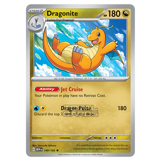 Pokemon - Scarlet & Violet - 151 - Dragonite - 149/165