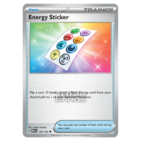 Pokemon - Scarlet & Violet - 151 - Energy Sticker - 159/165