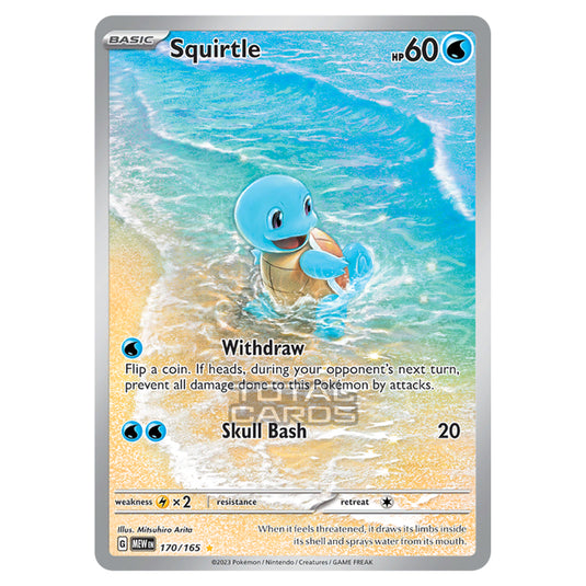 Pokemon - Scarlet & Violet - 151 - Squirtle - 170/165