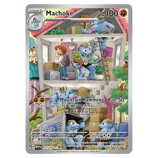 Pokemon - Scarlet & Violet - 151 - Machoke - 177/165