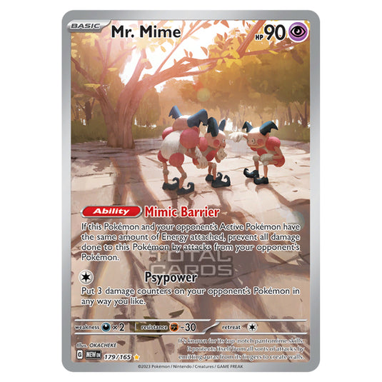 Japanese Mew 151 Japanese Pokmon Card Mr. Mime AR 179/165 Full Art Holo Rare From 151 SV2a Set (Near Mint) Pokemon 151 Ar Japanese Mew 151 Japanese Pokmon Card Mr. Mime AR 179/165 Full Art Holo Rare From 151 SV2a Set (Near Mint) Pokemon 151 Ar
