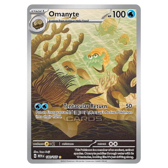 Pokemon - Scarlet & Violet - 151 - Omanyte - 180/165