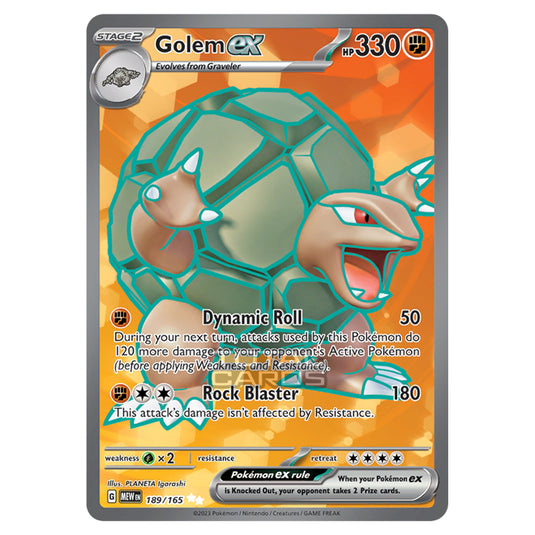 Pokemon - Scarlet & Violet - 151 - Golem ex - 189/165