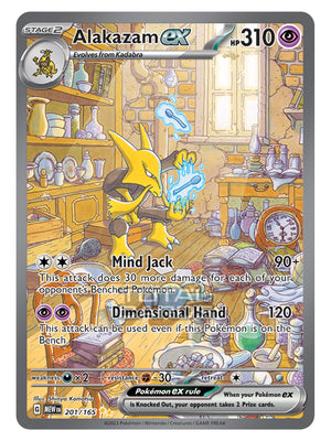 Pokemon - Scarlet & Violet - 151 - Alakazam ex - 201/165