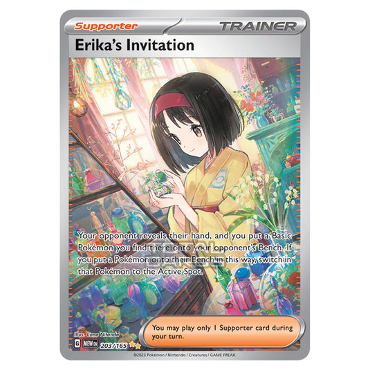 Pokemon - Scarlet & Violet - 151 - Erika's Invitation - 203/165