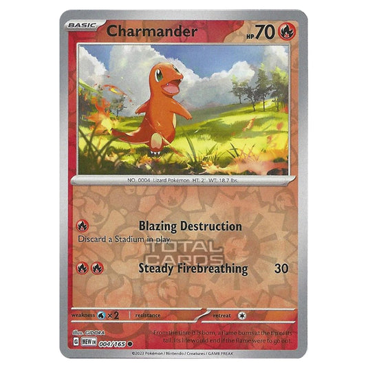 Pokemon - Scarlet & Violet - 151 - Charmander - 004/165 - (Reverse Holo)