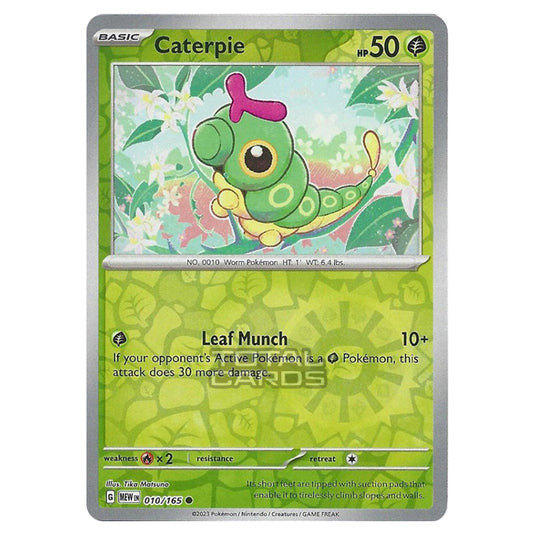 Pokemon - Scarlet & Violet - 151 - Caterpie - 010/165 - (Reverse Holo)