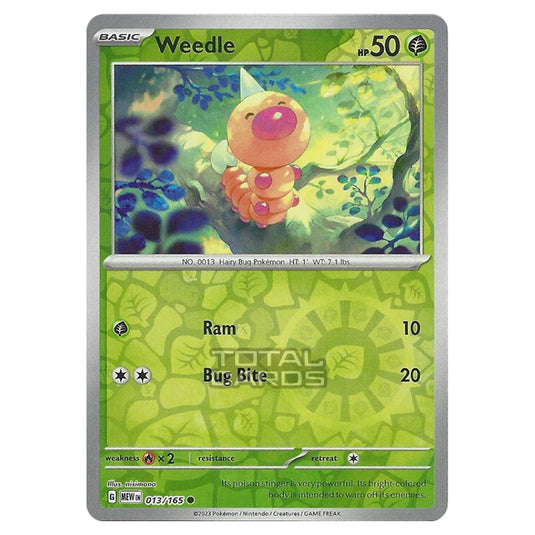 Pokemon - Scarlet & Violet - 151 - Weedle - 013/165 - (Reverse Holo)