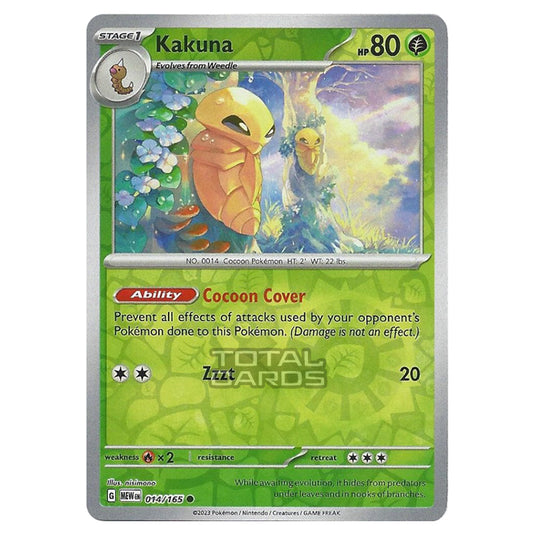 Pokemon - Scarlet & Violet - 151 - Kakuna - 014/165 - (Reverse Holo)