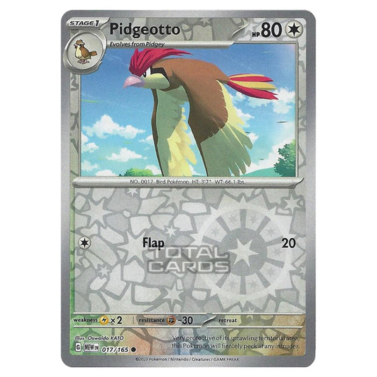 Pokemon - Scarlet & Violet - 151 - Pidgeotto - 017/165 - (Reverse Holo)