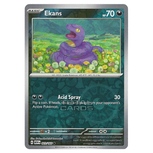 pokemon ekans card Pokemon - Scarlet & Violet - 151 - Ekans - 023/165