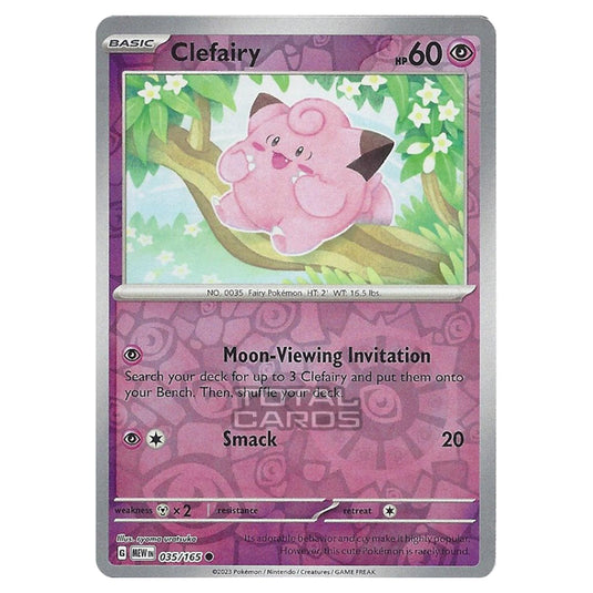 Pokemon - Scarlet & Violet - 151 - Clefairy - 035/165 - (Reverse Holo)