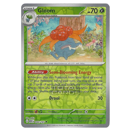 Pokemon - Scarlet & Violet - 151 - Gloom - 044/165