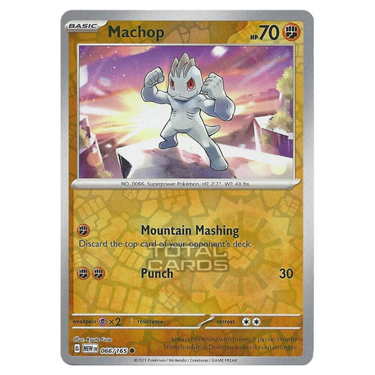 Pokemon - Scarlet & Violet - 151 - Machop - 066/165 - (Reverse Holo)