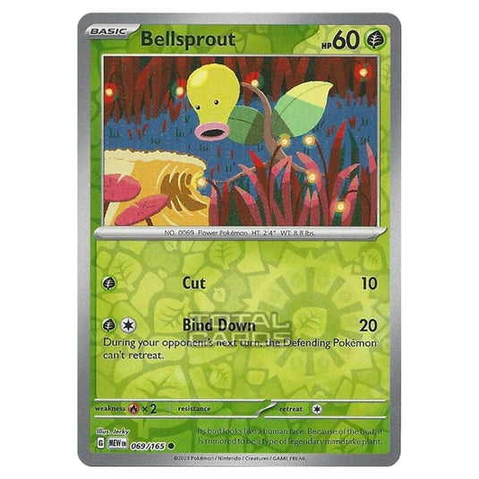 Pokemon - Scarlet & Violet - 151 - Bellsprout - 069/165 - (Reverse Holo)