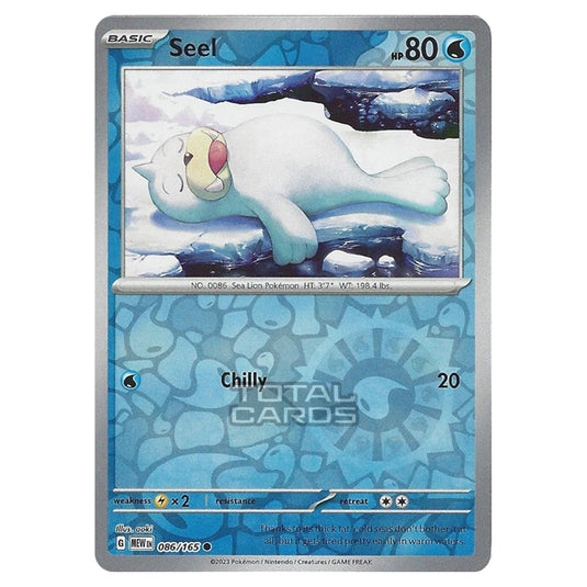 Pokemon - Scarlet & Violet - 151 - Seel - 086/165 - (Reverse Holo)