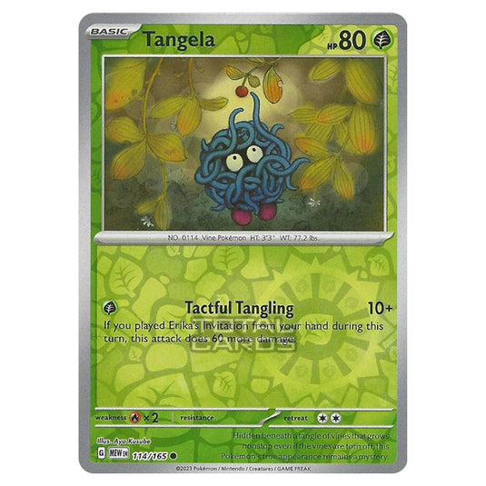 Pokemon - Scarlet & Violet - 151 - Tangela - 114/165 - (Reverse Holo)