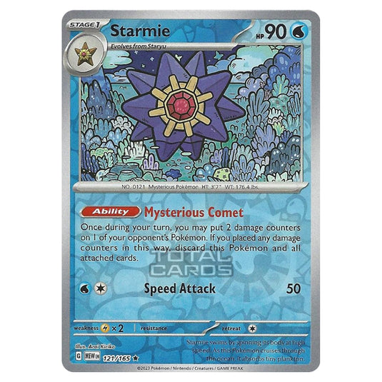 Pokemon - Scarlet & Violet - 151 - Starmie - 121/165 - (Reverse Holo)