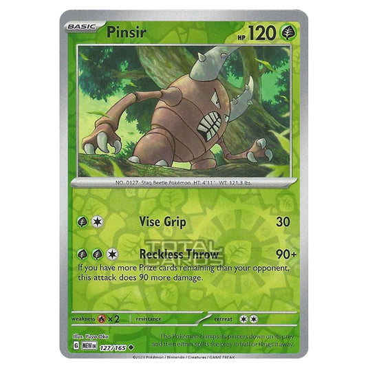 Pokemon - Scarlet & Violet - 151 - Pinsir - 127/165 - (Reverse Holo)