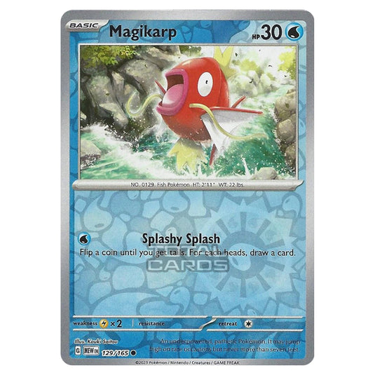 Pokemon - Scarlet & Violet - 151 - Magikarp - 129/165 - (Reverse Holo)