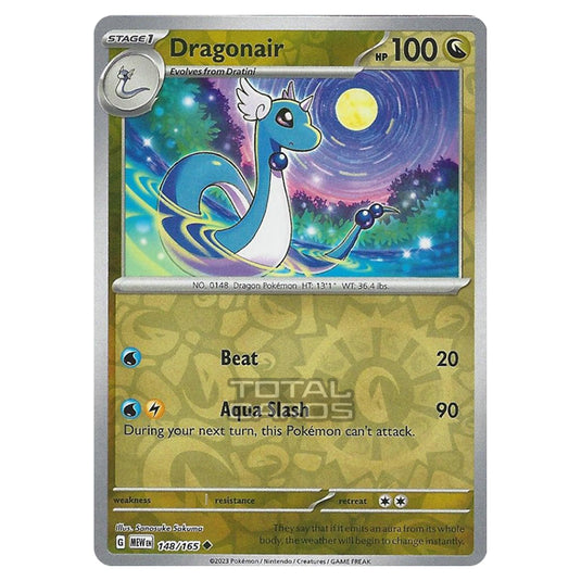 Pokemon - Scarlet & Violet - 151 - Dragonair - 148/165 - (Reverse Holo)