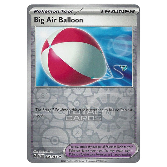 Pokemon - Scarlet & Violet - 151 - Big Air Balloon - 155/165 - (Reverse Holo)