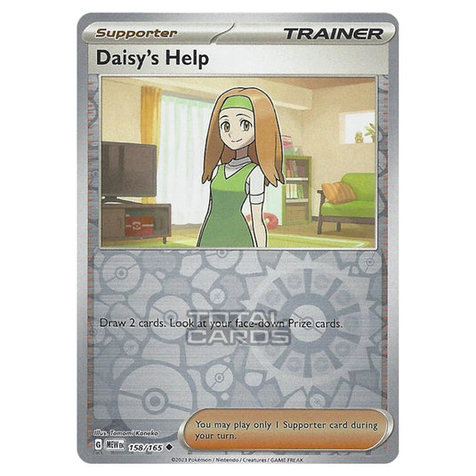 Pokemon - Scarlet & Violet - 151 - Daisy's Help - 158/165 - (Reverse Holo)