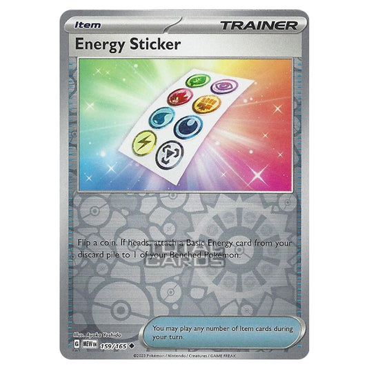 Pokemon - Scarlet & Violet - 151 - Energy Sticker - 159/165 - (Reverse Holo)
