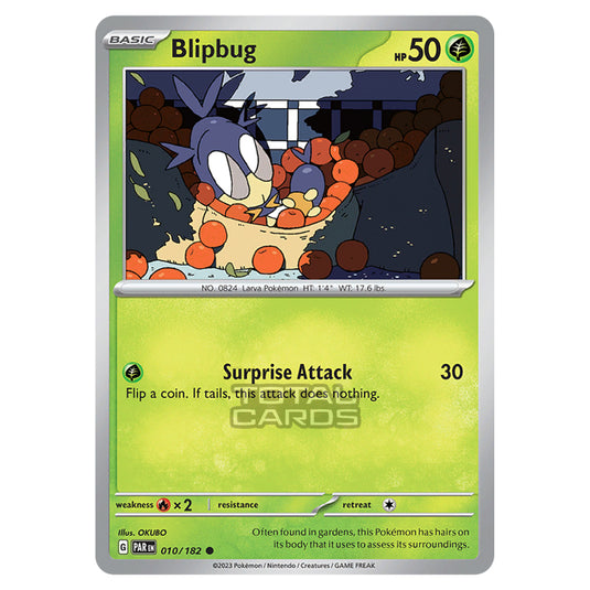 blipbug pokemon card value Pokemon - Scarlet & Violet - Paradox Rift - Blipbug