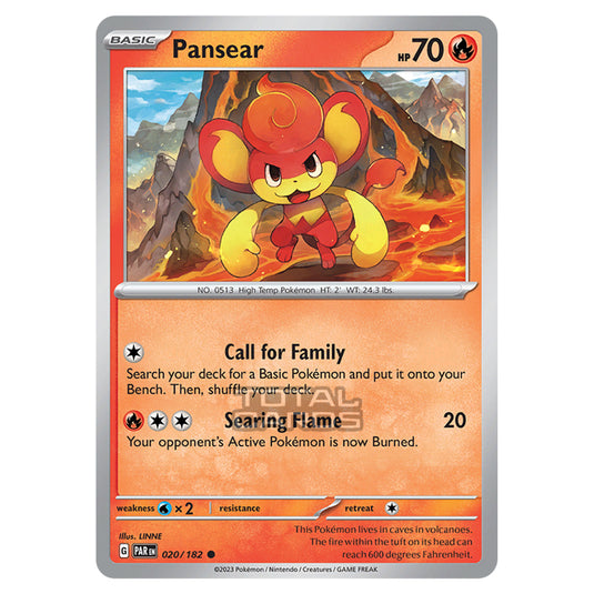 Pokemon - Scarlet & Violet - Paradox Rift - Pansear - 020/182