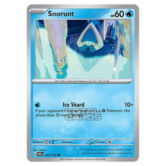 Pokemon - Scarlet & Violet - Paradox Rift - Snorunt - 037/182 Pokemon - Scarlet & Violet - Paradox Rift - Snorunt - 037/182