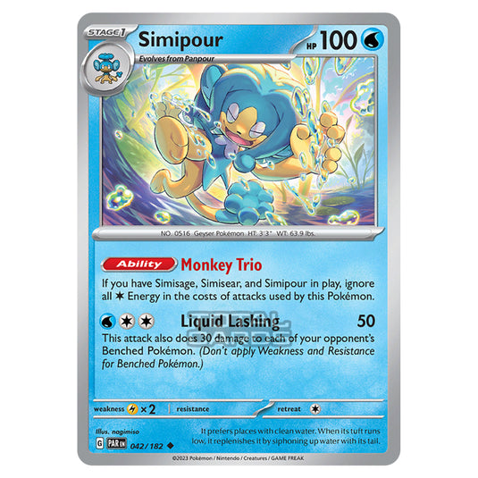 Pokemon - Scarlet & Violet - Paradox Rift - Simipour - 042/182