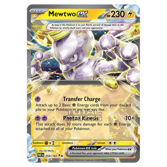 Pokemon - Scarlet & Violet - Paradox Rift - Mewtwo ex - 058/182