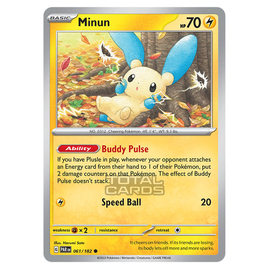 Pokemon - Scarlet & Violet - Paradox Rift - Minun - 061/182