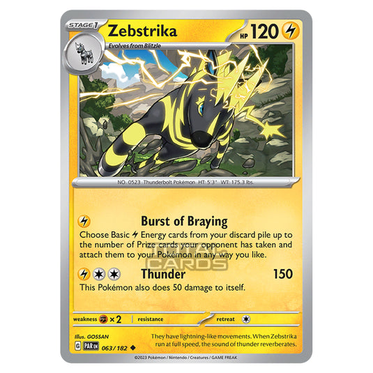 Pokemon - Scarlet & Violet - Paradox Rift - Zebstrika - 063/182