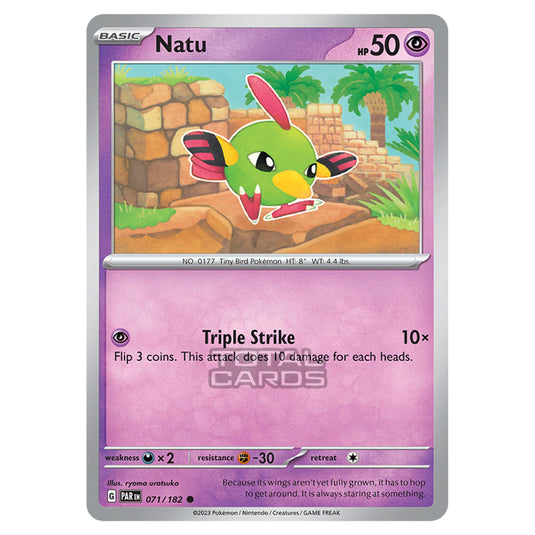 Pokemon - Scarlet & Violet - Paradox Rift - Natu - 071/182