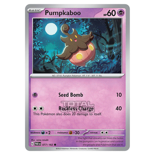 Pokemon - Scarlet & Violet - Paradox Rift - Pumpkaboo - 077/182