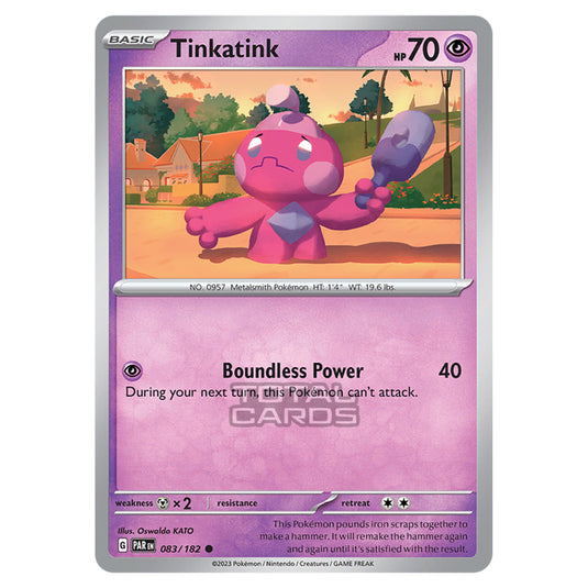 Pokemon - Scarlet & Violet - Paradox Rift - Tinkatink - 083/182