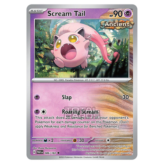 Pokemon - Scarlet & Violet - Paradox Rift - Scream Tail - 086/182