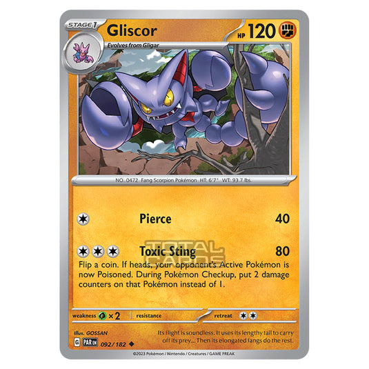 Pokemon - Scarlet & Violet - Paradox Rift - Gliscor - 092/182