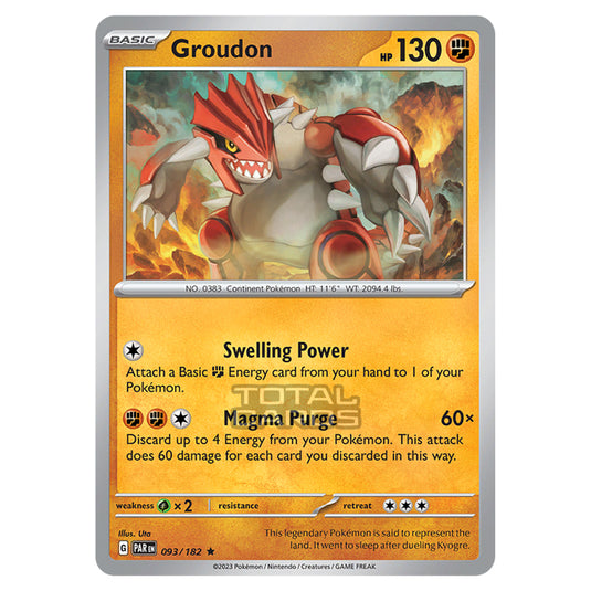 Pokemon - Scarlet & Violet - Paradox Rift - Groudon - 093/182