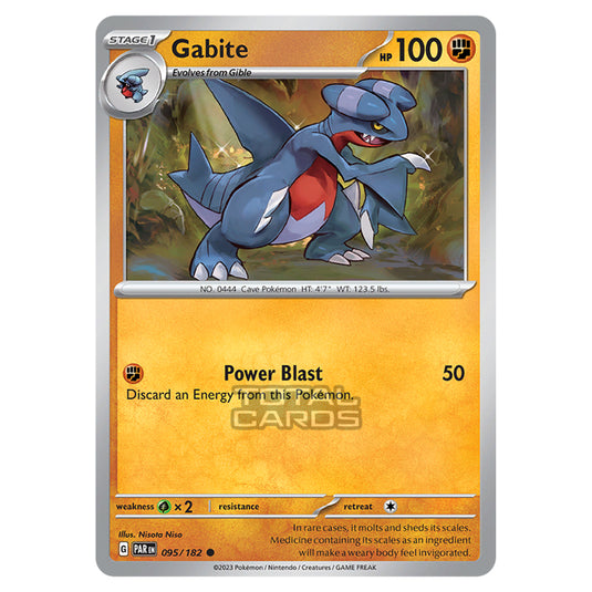 Pokemon - Scarlet & Violet - Paradox Rift - Gabite - 095/182 Pokemon - Scarlet & Violet - Paradox Rift - Gabite - 095/182