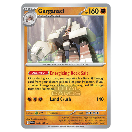 Pokemon - Scarlet & Violet - Paradox Rift - Garganacl - 104/182