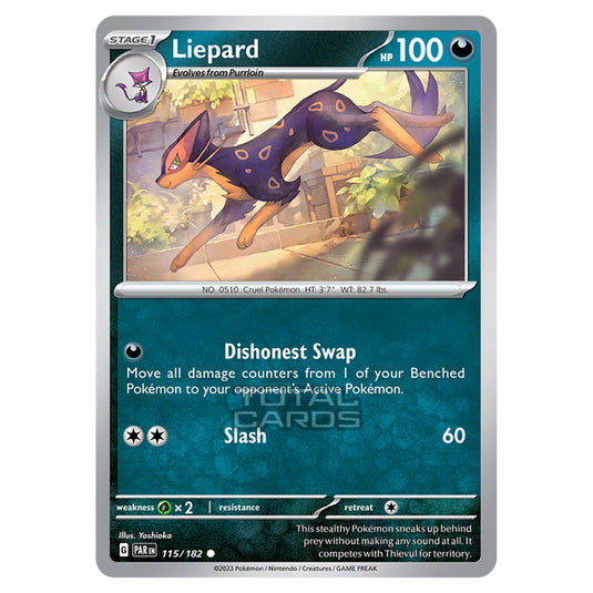 Pokemon - Scarlet & Violet - Paradox Rift - Liepard - 115/182