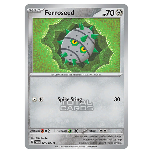 Pokemon - Scarlet & Violet - Paradox Rift - Ferroseed - 127/182