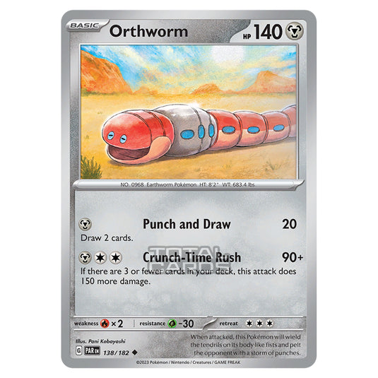 Pokemon - Scarlet & Violet - Paradox Rift - Orthworm - 138/182